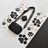 NOIRE -Sangle de sac réfléchissante pour la promenade